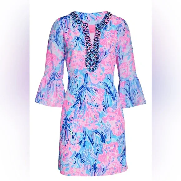 Lilly Pulitzer Pink & Blue  Dress - Picture 9 of 15